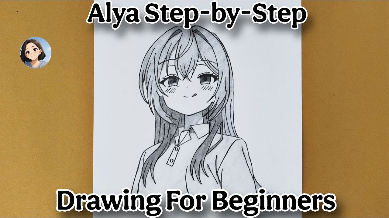Easy Anime Drawing | How To Draw Alya Step-by-Step | Alya Sometimes Hides Her Feelings In Russian