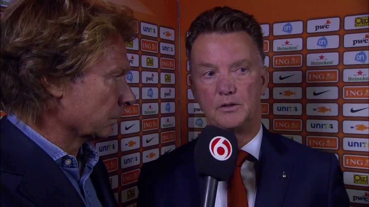 Reactie Louis van Gaal op Estland-Nederland (2-2)