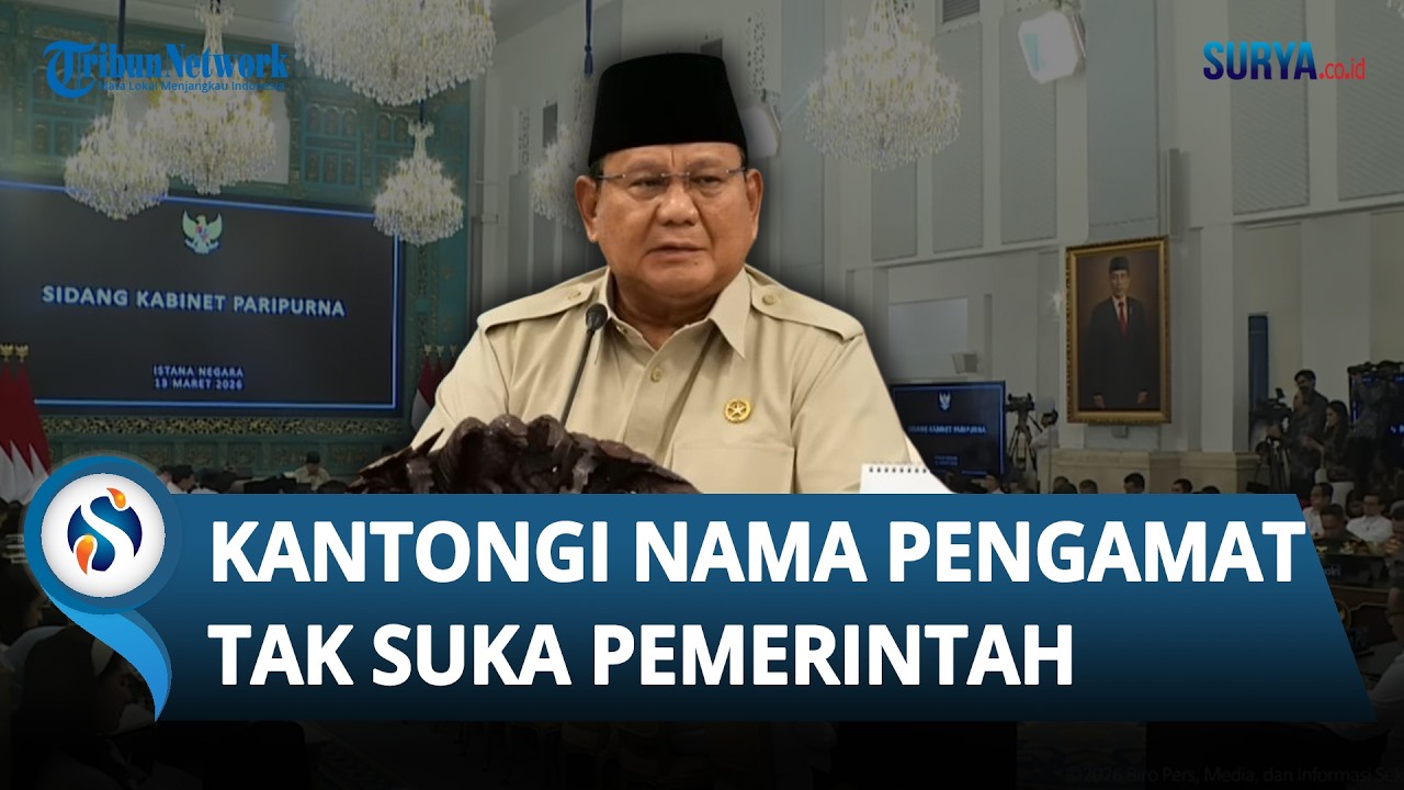 Presiden Prabowo Sebut Sudah Kantongi Nama Pengamat Tak Suka Pemerintah: Dapat dari Intelijen