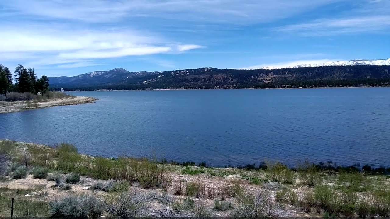 Very scenic Big Bear Lake and a great fishing ground