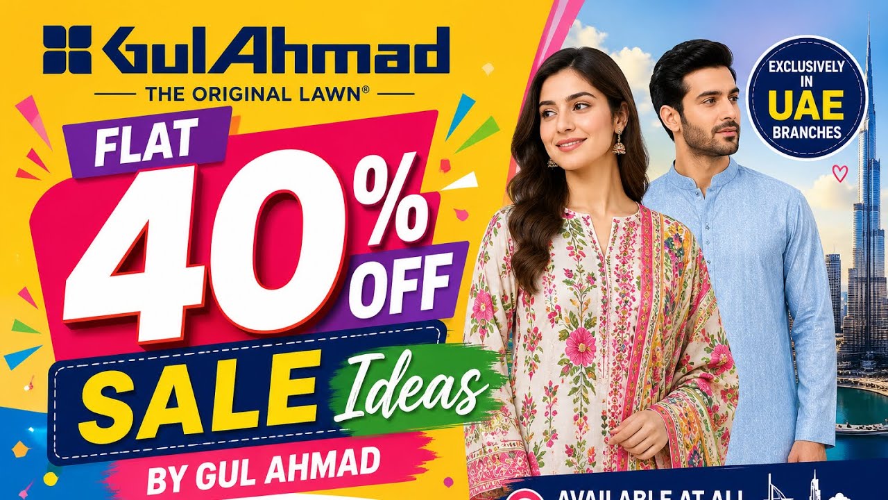 🔥Gul Ahmad UAE Flat 40% Off Sale 🇦🇪 |💥Dont Miss This! Best Budget Shopping 🛍️ #dubailfe#like#Explore