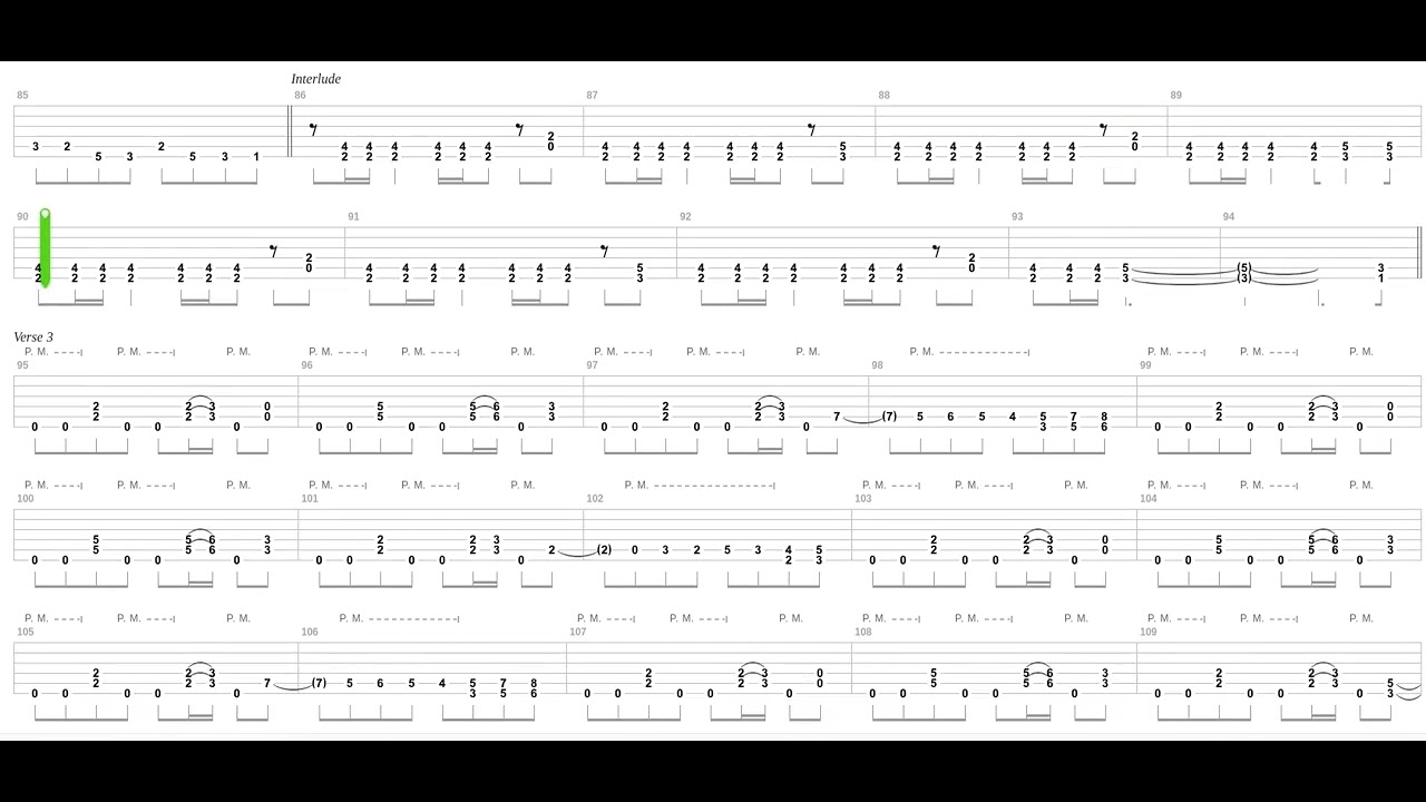 Psychotron Tab by Megadeth + Guitar only + Guitar tab