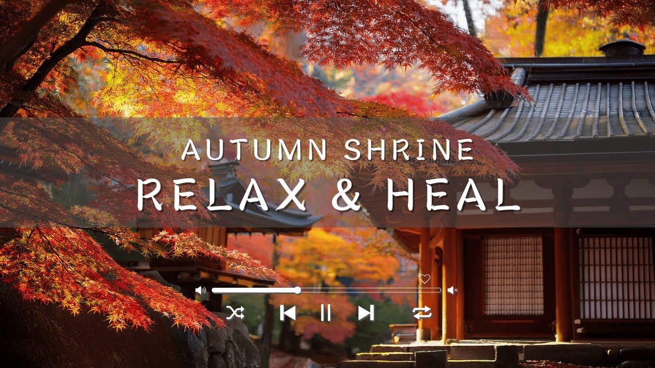 Japanese Autumn Shrine BGM — Relax & Heal — Golden Leaves #02 | 2 Hours | Yūgen Sounds