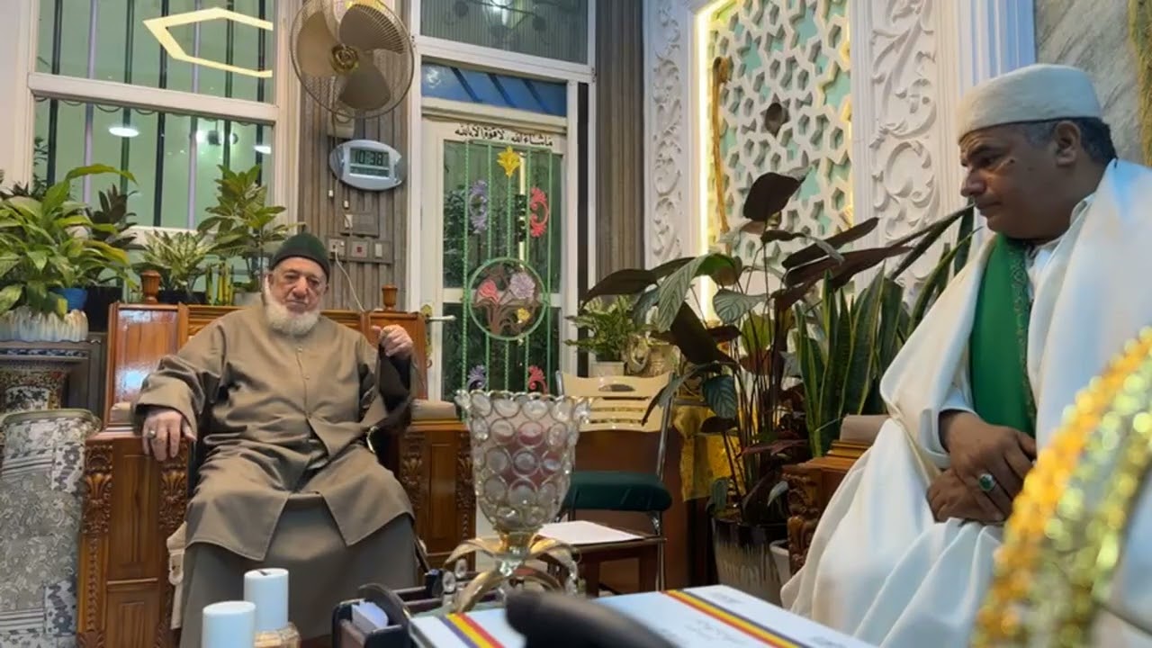 في ضيافة السيد عباس فاضل النقشبندي الحسني العالم والعارف الكبير في مدينة سامراء