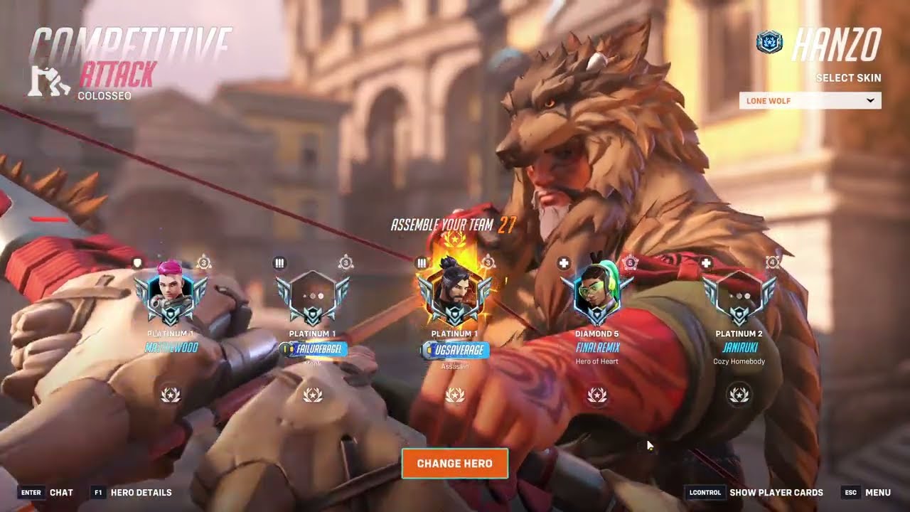 Streaming Overwatch 2 Hanzo Main