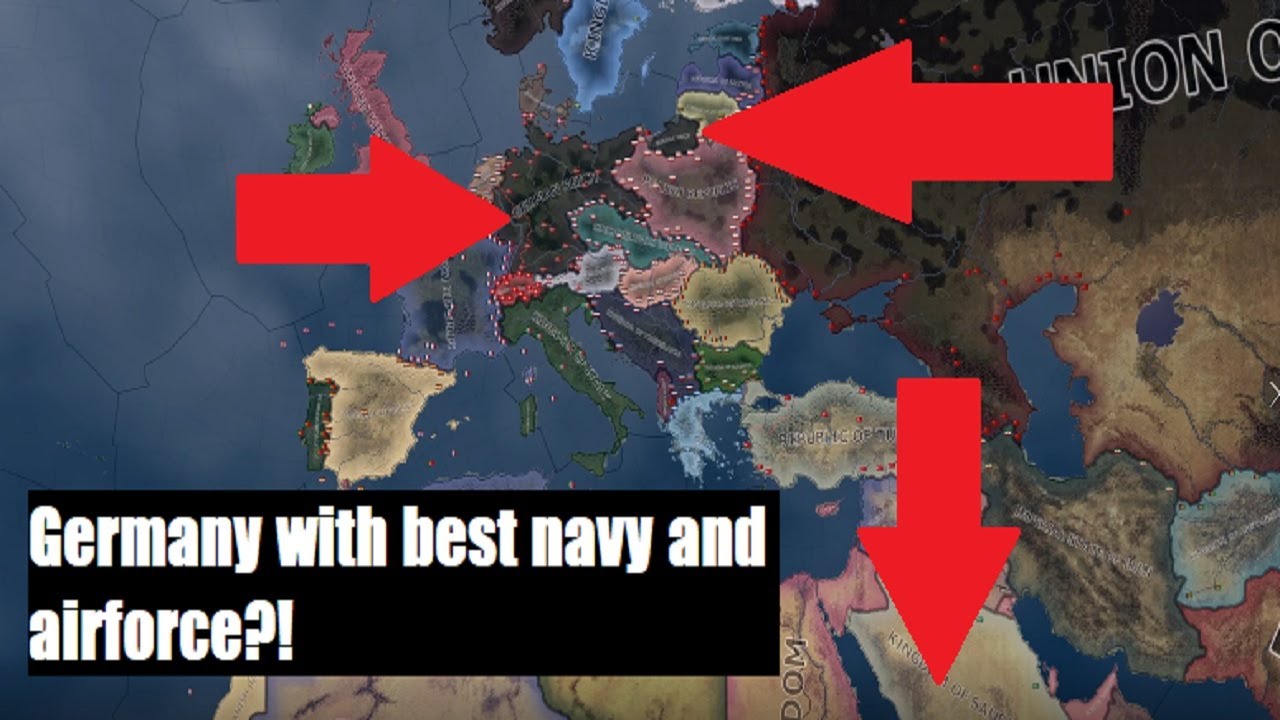 HOI4 Timelapse || What if Germany had best navy and airforce in 1936 ||