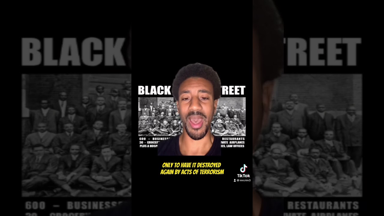 Black Wall Street was rebuilt and destroyed again? #blackhistory #tulsa #oklahoma #blackwallstreet