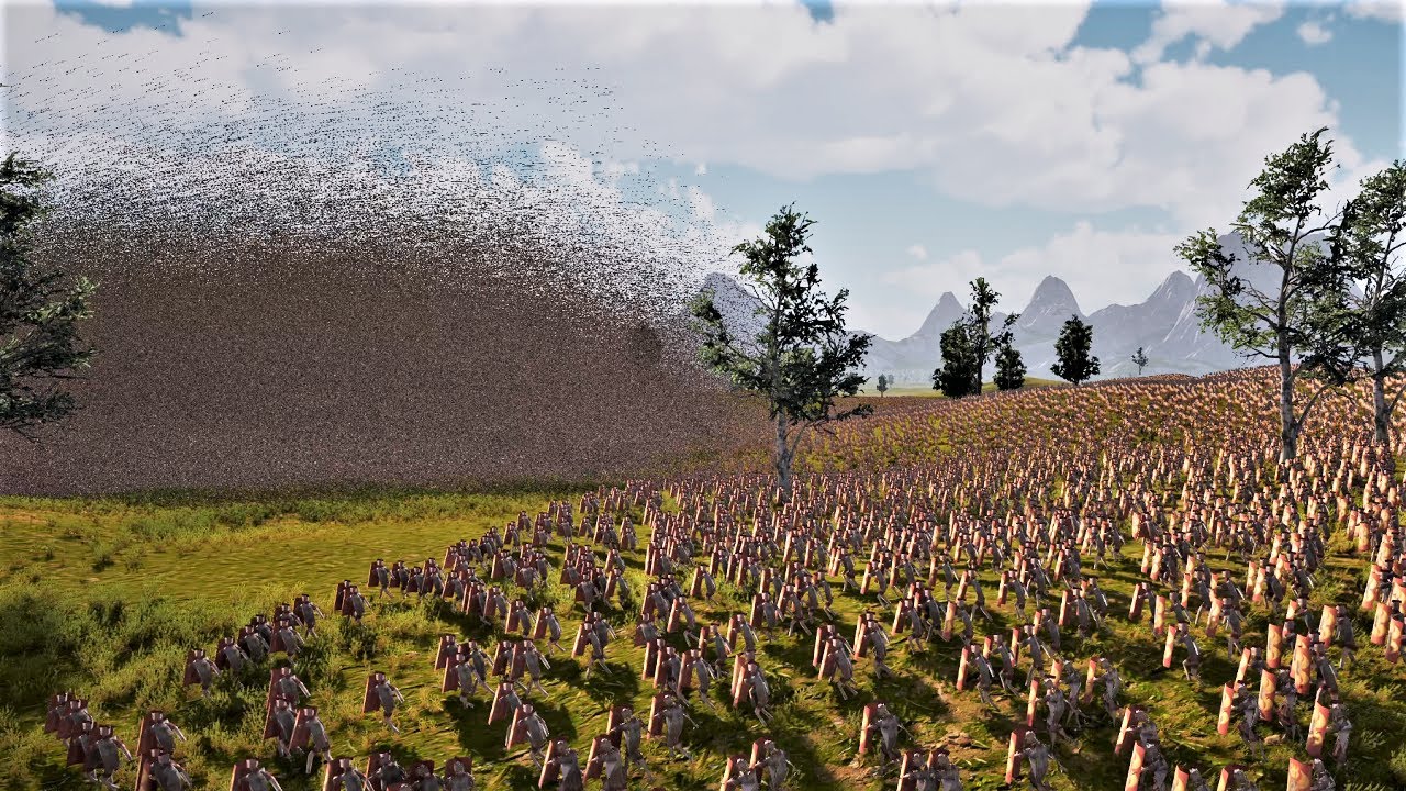 1000 Auto Archers vs 100000 Romans