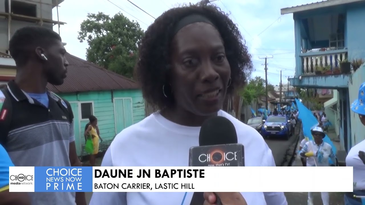 CASTRIES CENTRAL REP. GIVES AWAY 47 HAMPERS AT FINAL LEG OF BATON RELAY