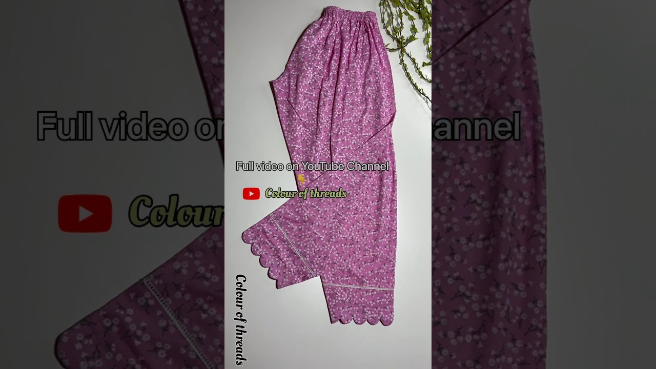 ￼Trendy Pakistani straight salwar ￼ #colourofthreads #fashion #salwarcutting #sewing #shorts