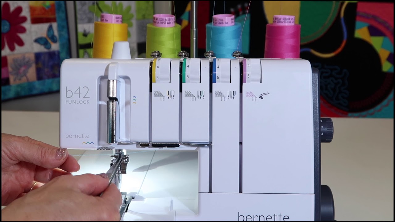 bernette Funlock b42 Coverstitch 6 Threading