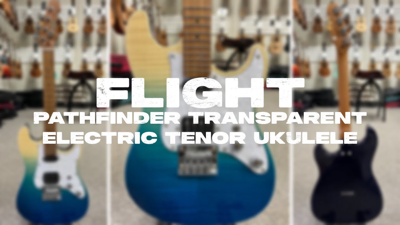 Flight Pathfinder Electric Ukulele Demo/Review at Aloha City Ukes