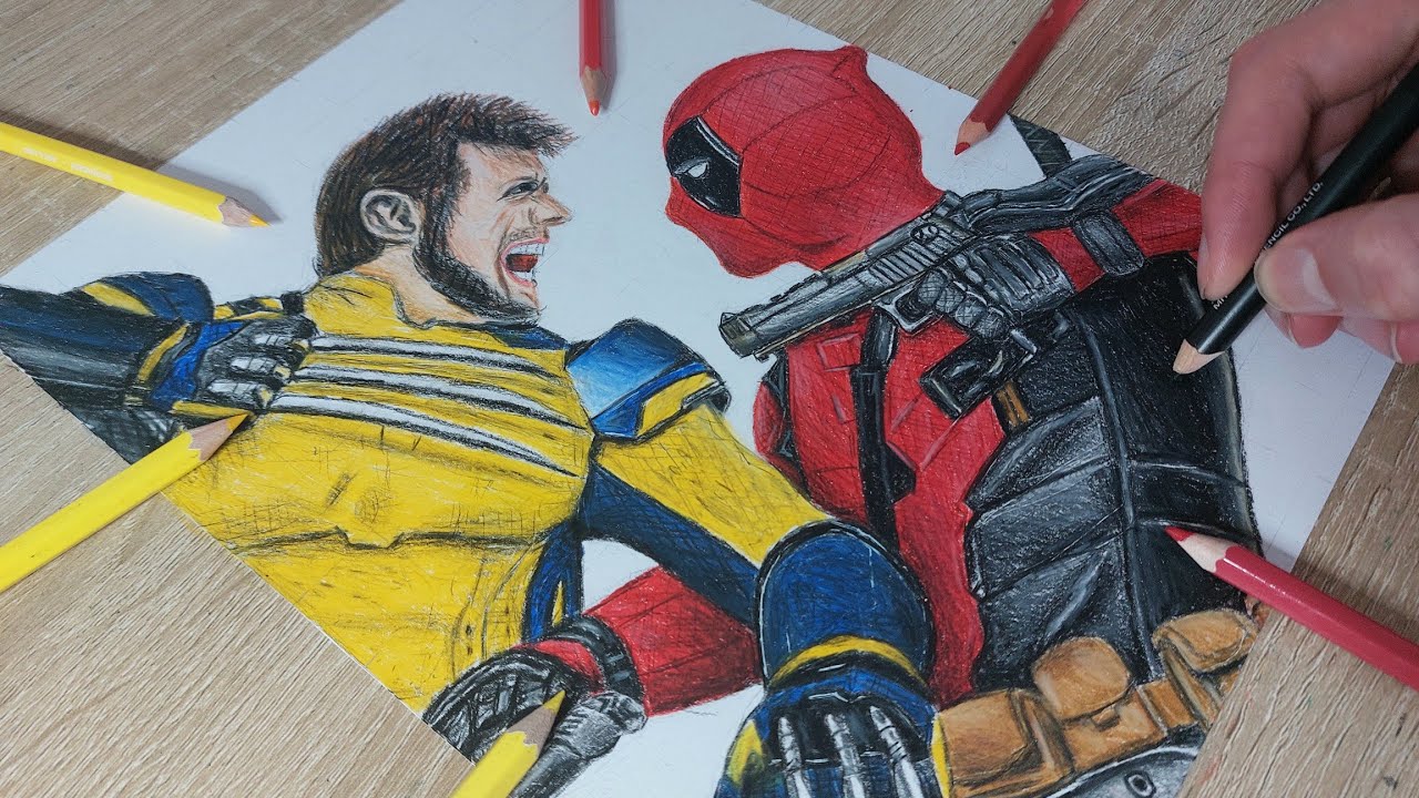 Drawing Deadpool & Wolverine✏️⚔️