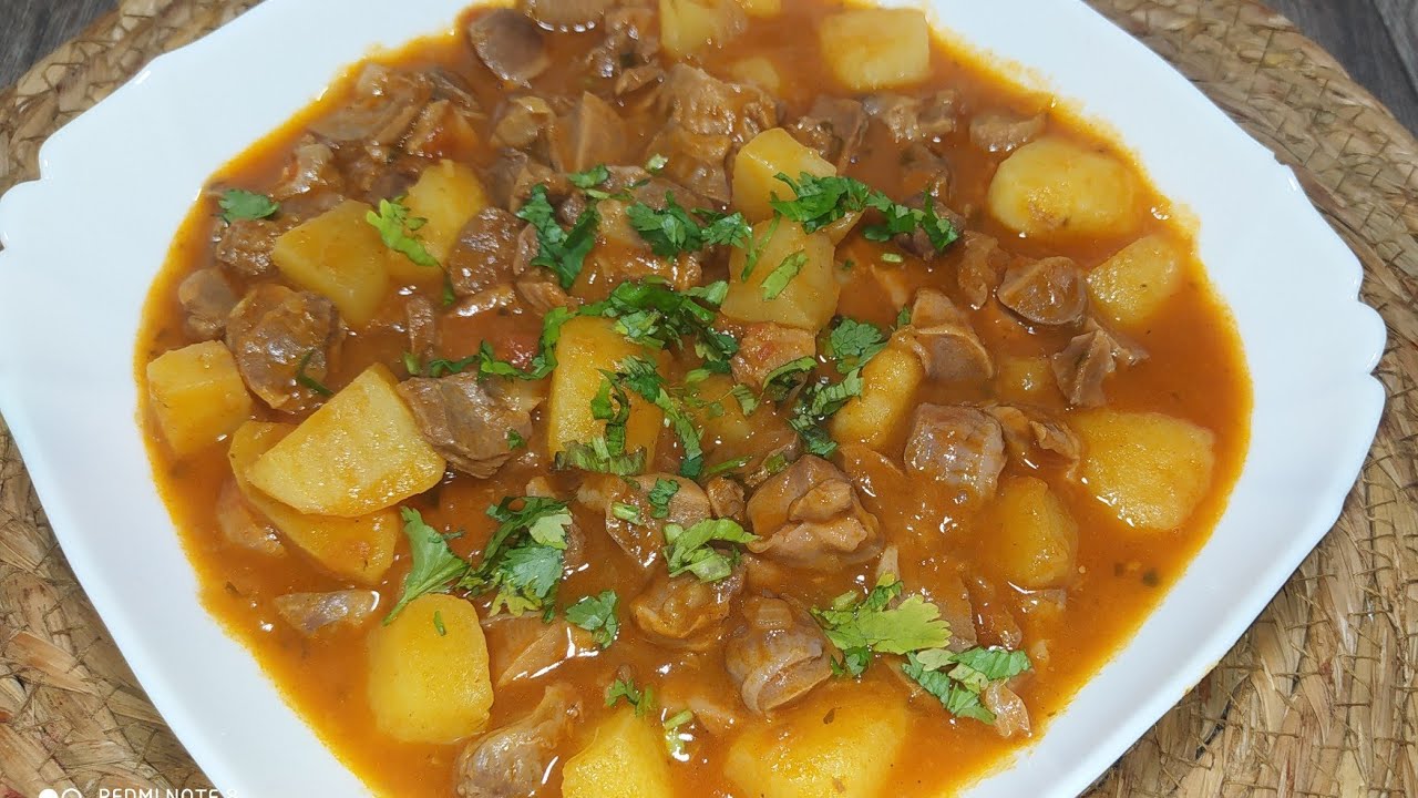 شطيطحة بطاطا بقوانص الدجاج ممنوعة على المتكبرين ❎ وصفة اقتصادية  وبنينة بزاف بزاف 😋