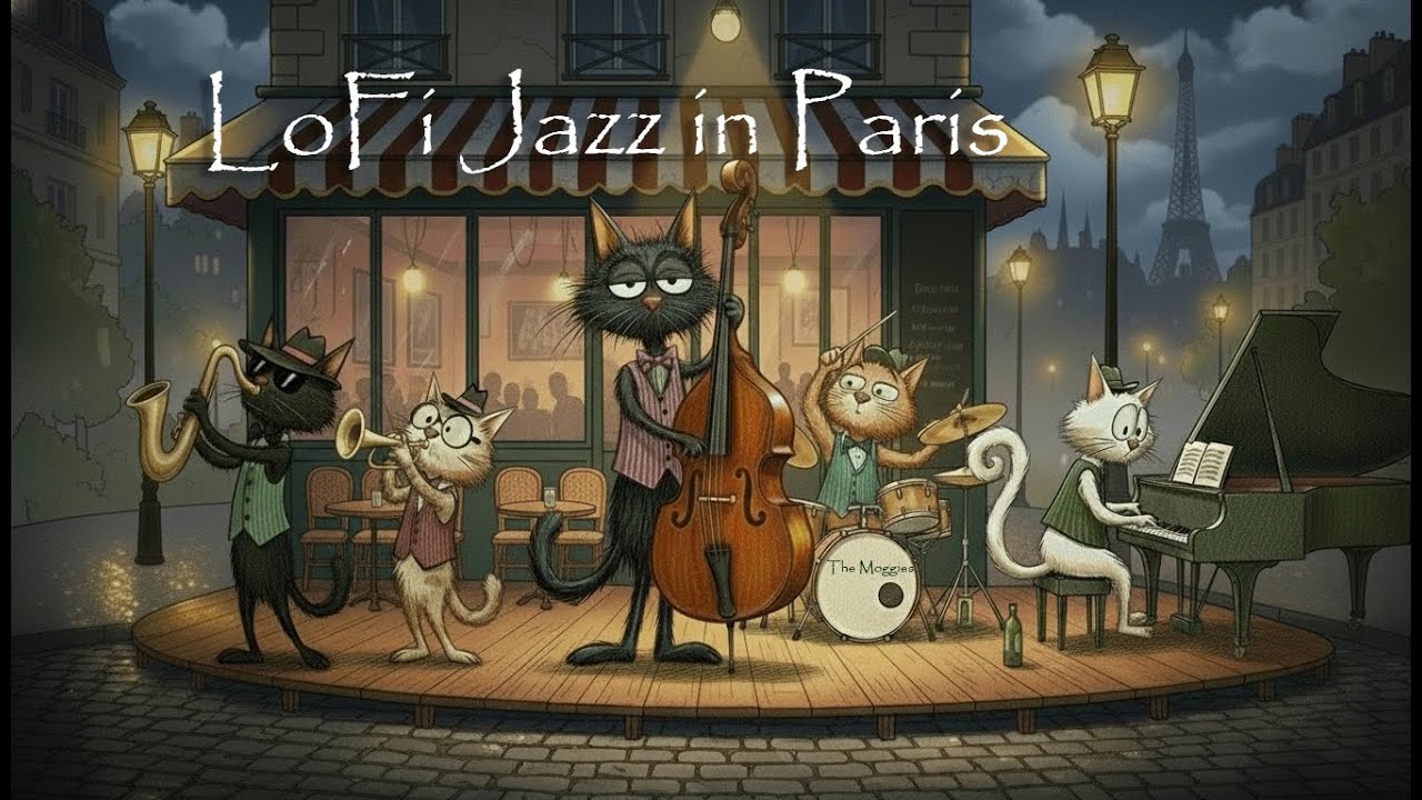 Lo-Fi Jazz в Париже 🎷 Идеально для продуктивной работы | The Moggies