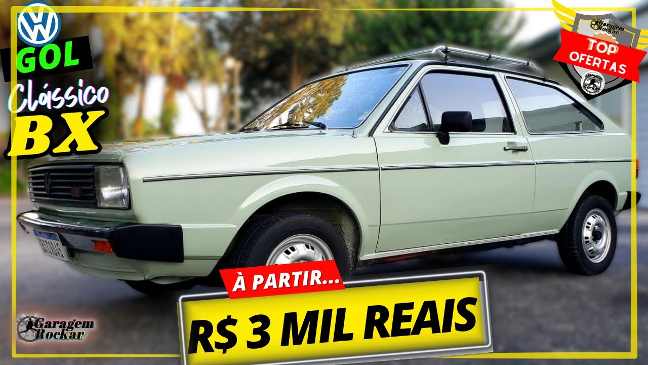 GOL BX Volkswagen CLÁSSICO NACIONAL BARATO a venda [À PARTIR DE 3 MIL REAIS] Top Ofertas Rockar #gol