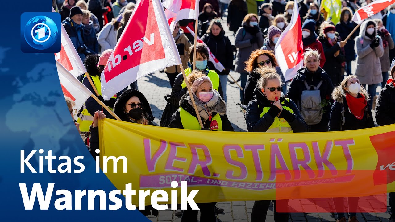 Bundesweiter Warnstreik von Erzieher:innen an Kitas