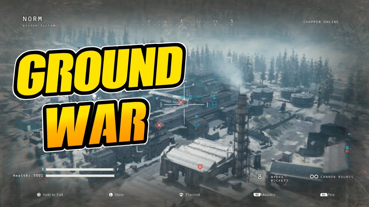 Modern Warfare Ground War 32v32 60 Kill Gameplay