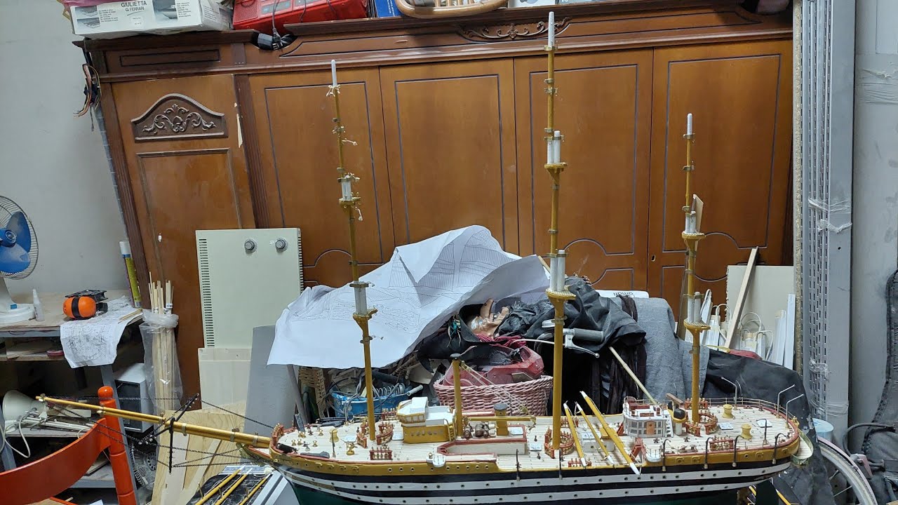 Realizzazione degli alberi dell'Amerigo Vespucci fase2°