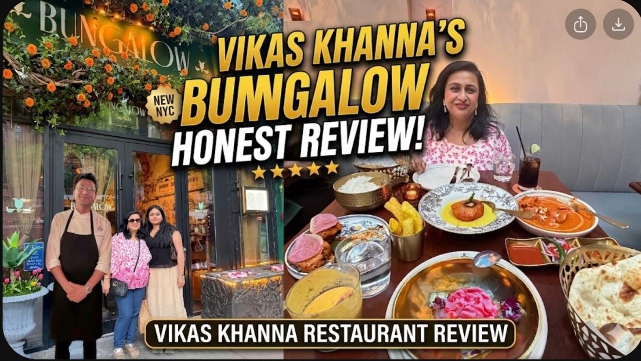 First Time In VIKAS KHANNA (Bungalow) Restaurant | Honest Review | Simple Living Wise Thinking