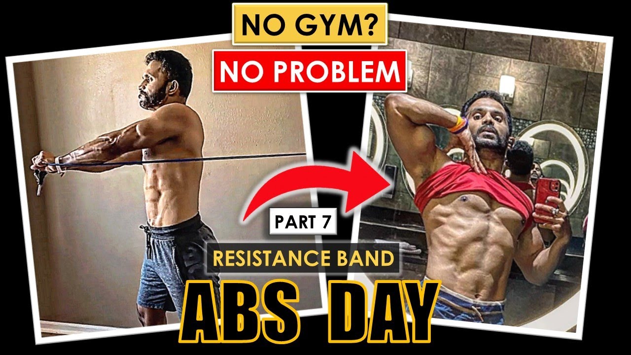 ABS and OBLIQUES DAY - Resistance Band Complete Gym Workout| PART 7 of 7 | Fitness My Life