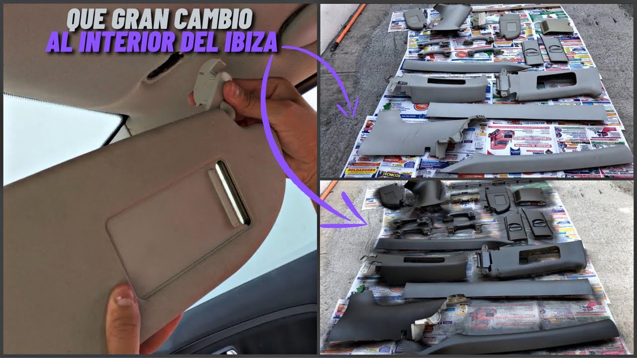 COMO QUITAR Y PINTAR LAS PIEZAS DE PLASTICO DE UN  SEAT IBIZA 6L