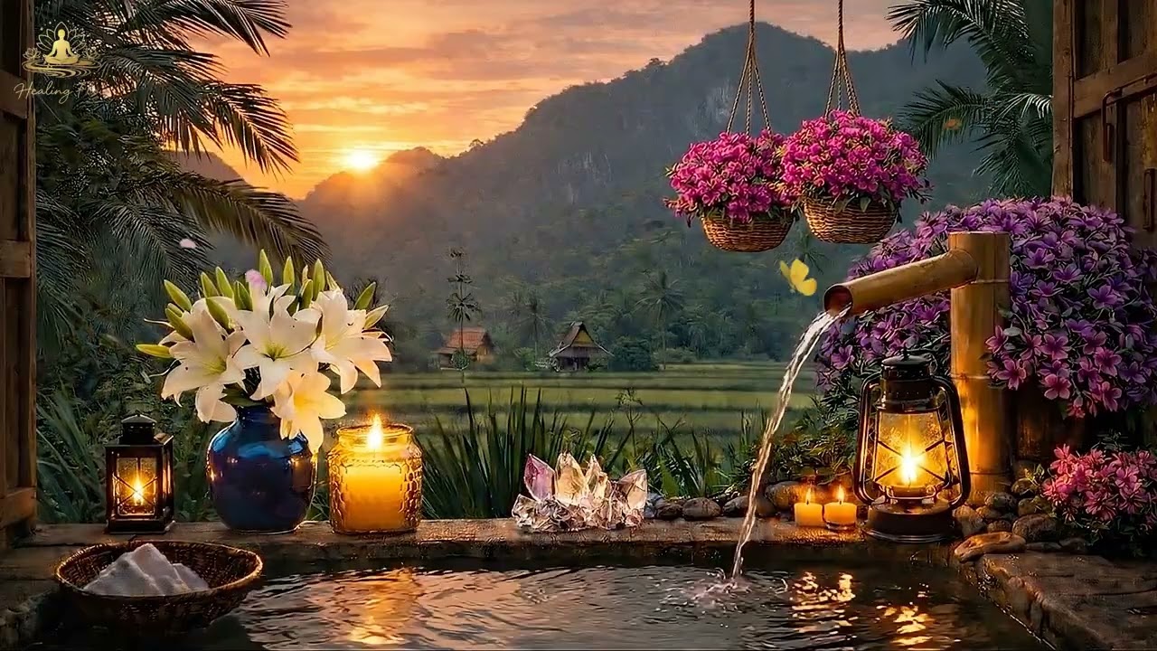Soft Piano at Sunset- A Moment of Calm #relaxmusic #pianomusic #Meditation 
