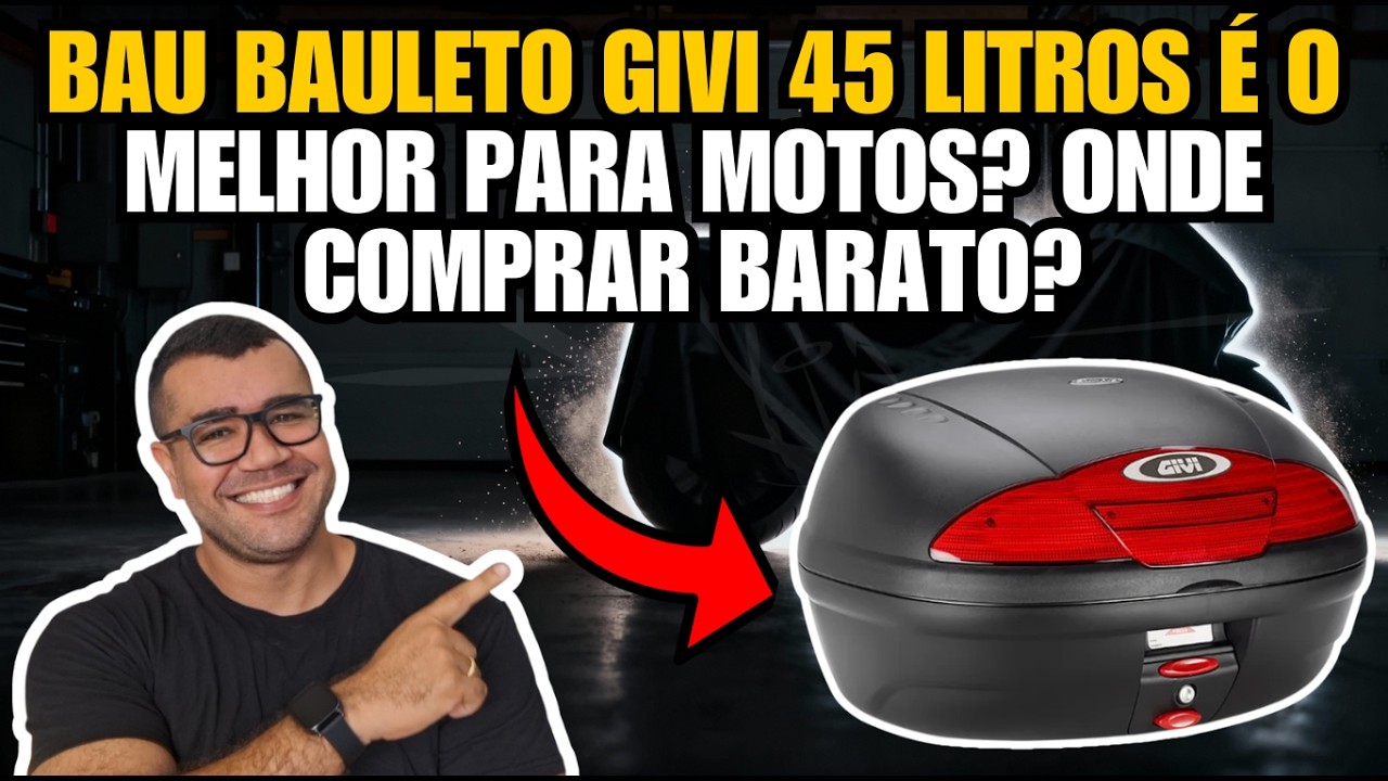 BAU BAULETO GIVI 45 LITROS &Eacute; O MELHOR PARA MOTOS? ONDE COMPRAR BARATO?