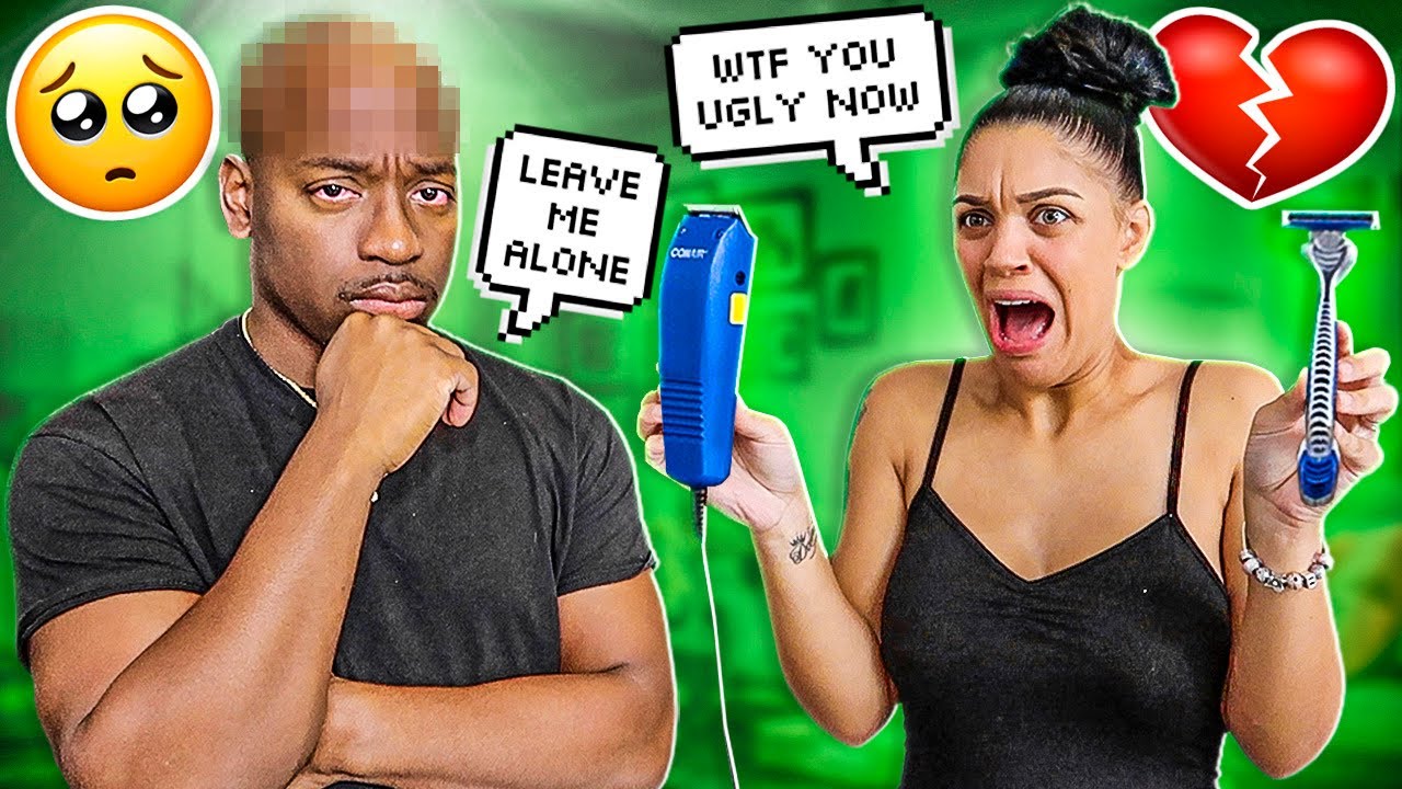 ALL HIS HAIR IS GONE 💔😭 **BAD IDEA**