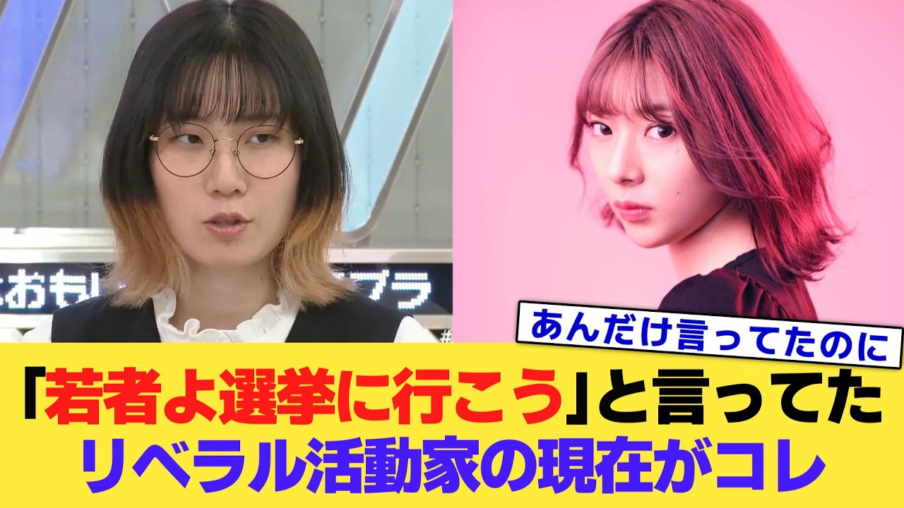 「若者よ選挙に行こう」と言ってた、リベラル活動家の現在がコレ