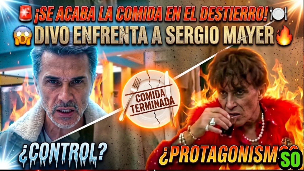 😱 🔥Se acaba la comida en el destierro y Divo enfrenta a Sergio Mayer 🍽️¿Control o protagonismo?