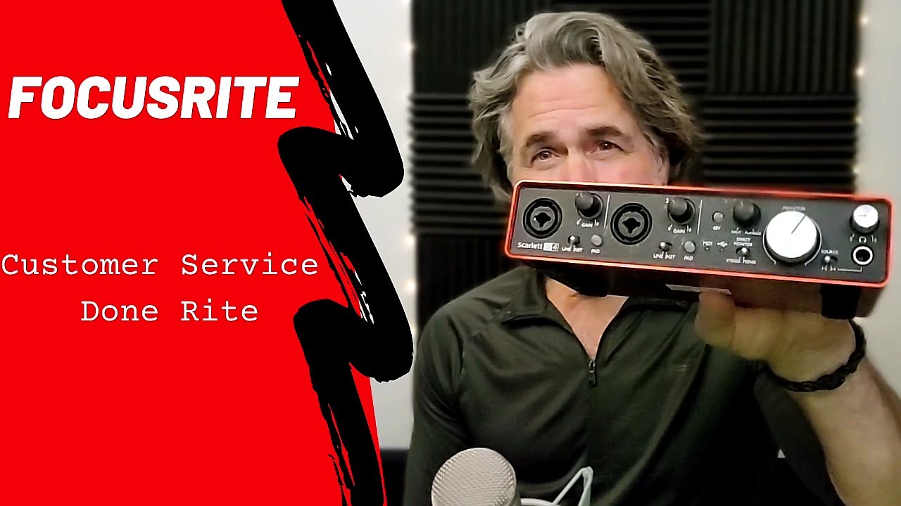 Quick shout out to Focusrite, for excellent customer service.