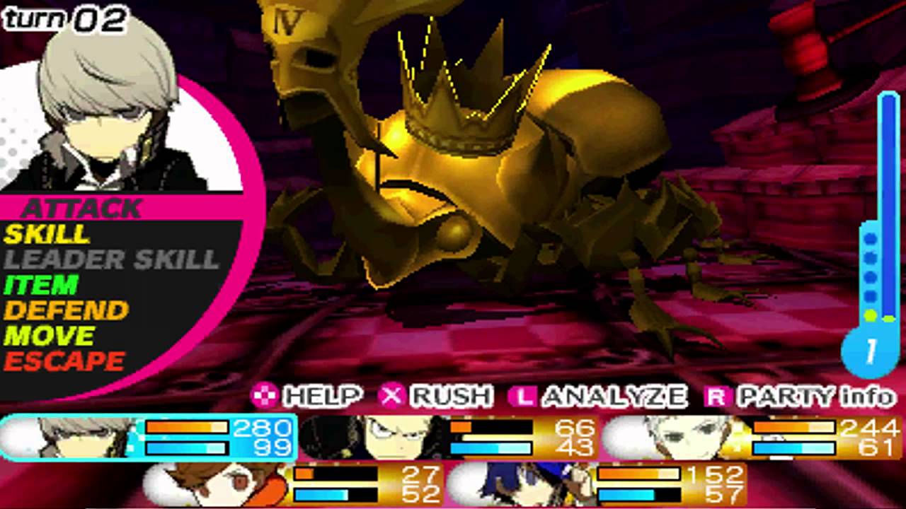 Persona Q - Optional Boss: Golden Beetle (Risky Mode)
