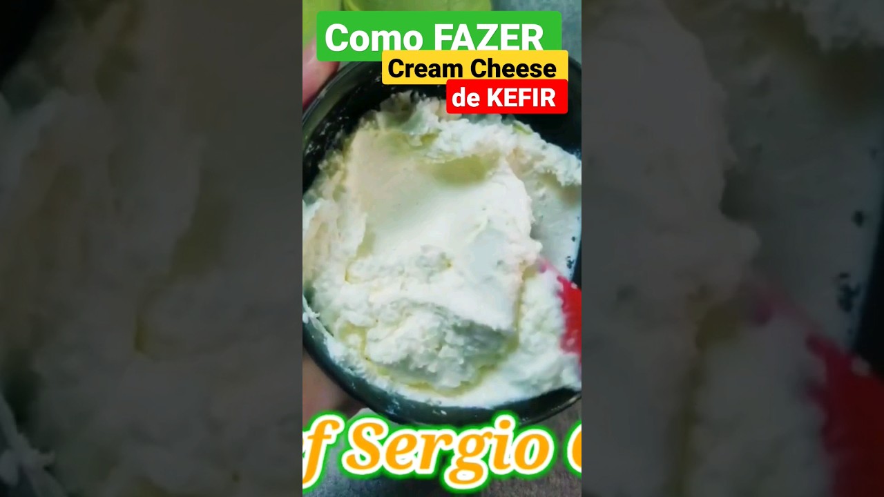 Como Fazer Cream Cheese de KEFIR #kefirdeleite