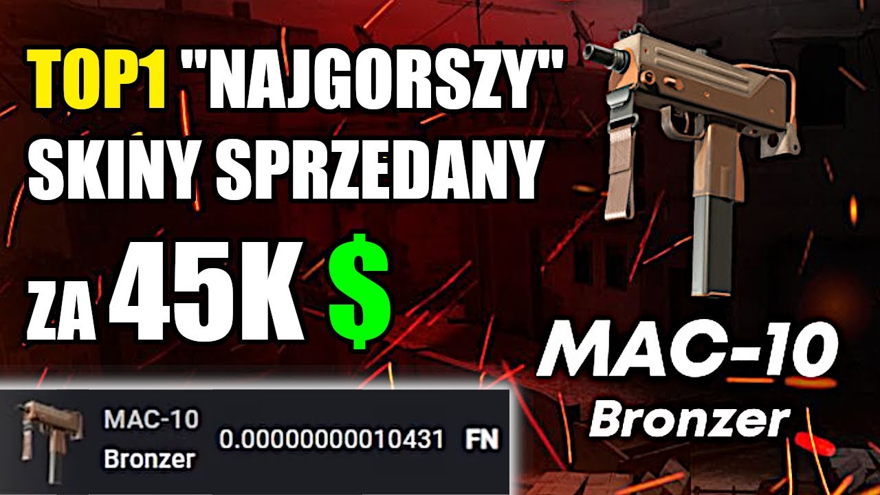 TOP1 SKIN z NAJNIŻSZYM FLOATEM na ŚWIECIE SPRZEDANY ZA 45000$ xD
