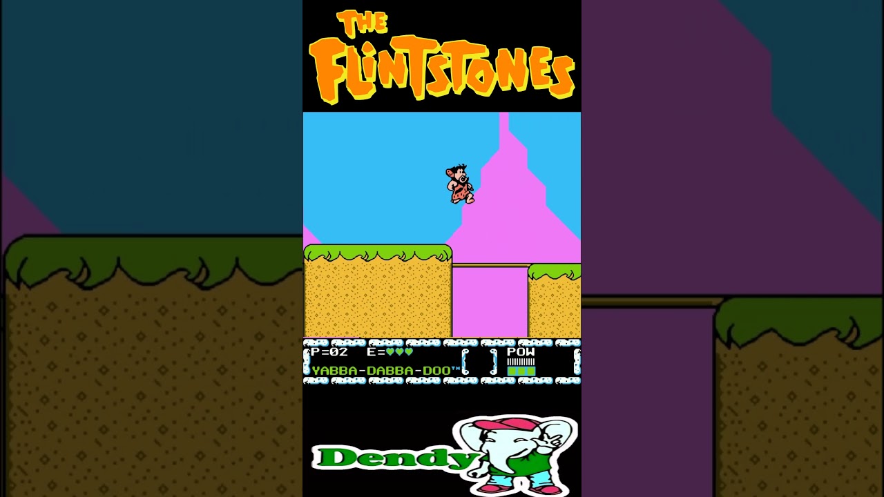 Flintstones 2 nes run play stage 1 