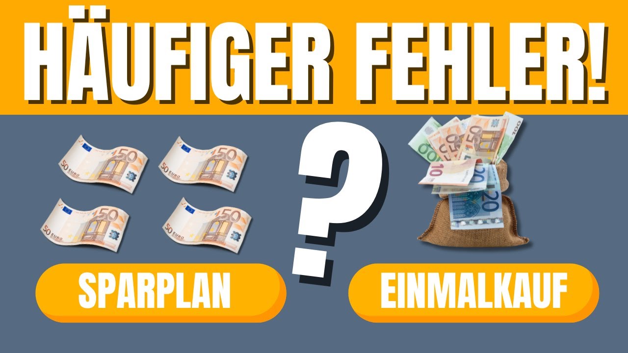 ETF Sparplan vs. Einmalanlage - Lohnt sich der Cost Average Effekt ?