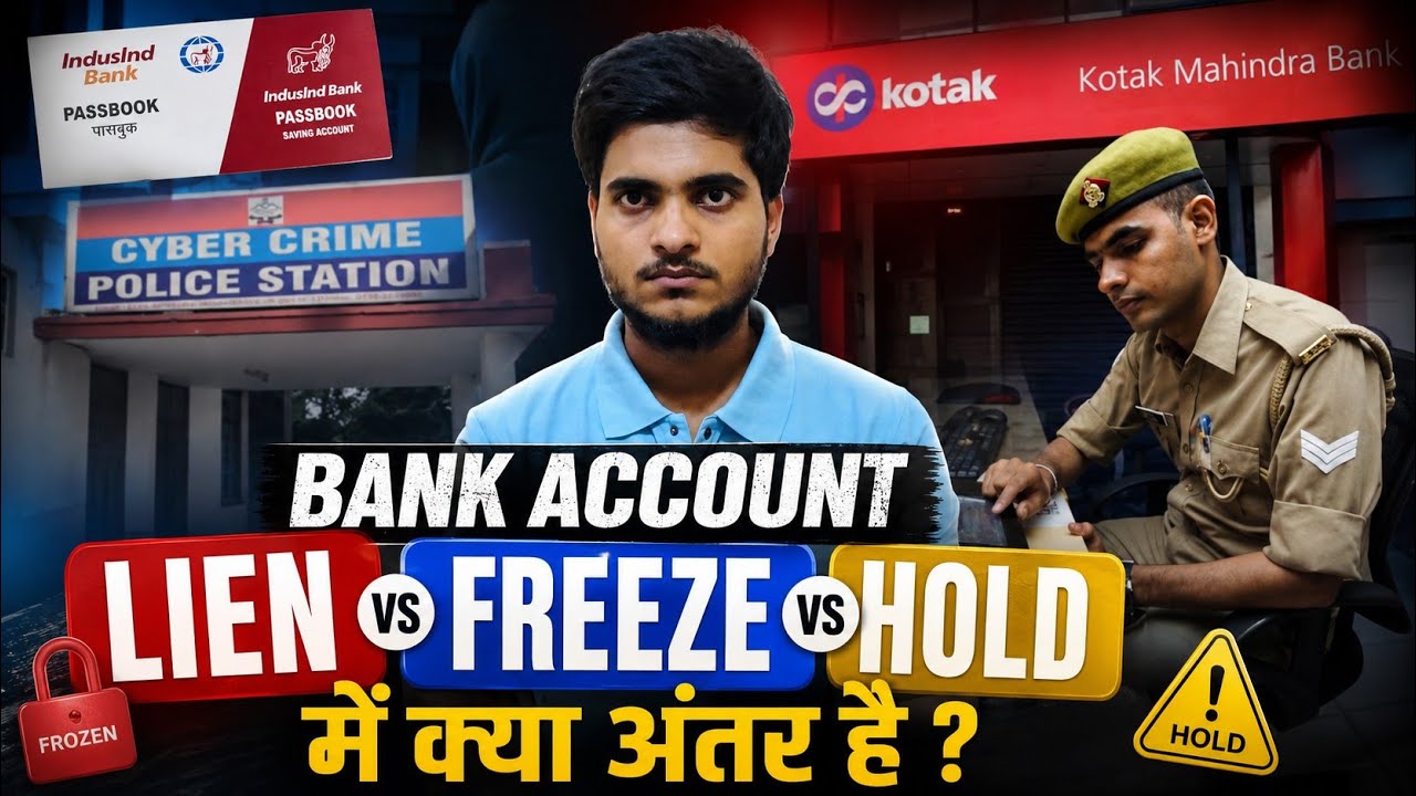 Bank Account Freeze, Lien & Hold Explained | Cyber Crime Case 2026 | Paras Mishra Official