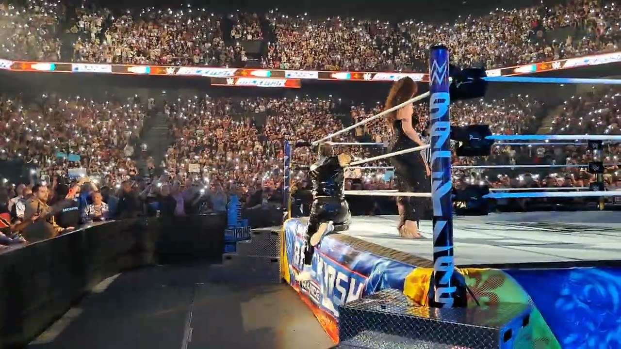 Jey Uso Yeet Entrance WWE Backlash Lyon - Big Pop - Ringside #wwe #backlash #france