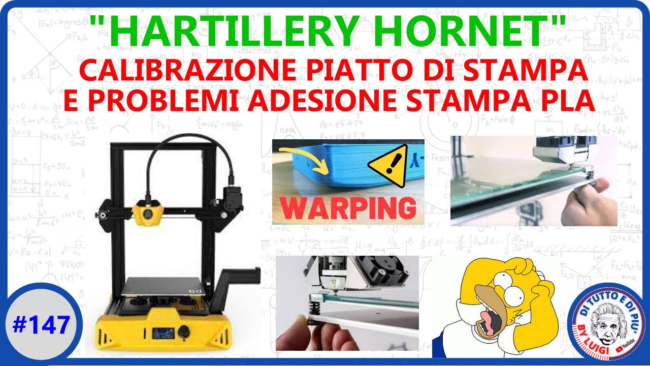 #147 - Artillery Hornet: Calibrazione piatto e problemi adesione stampa PLA