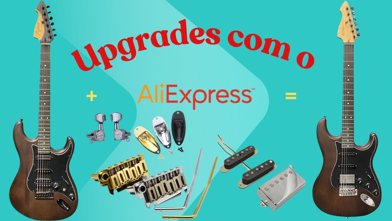 Updagres na Guitarra Tagima JA3 com Peças da China - Aliexpress - Semana do Cosumidor !