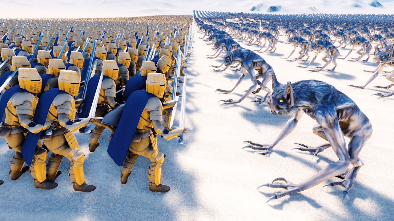 10,000 GOLDEN KNIGHTS VS 16,000 VAMPIRES - UEBS MODS - Ultimate Epic Battle Simulator