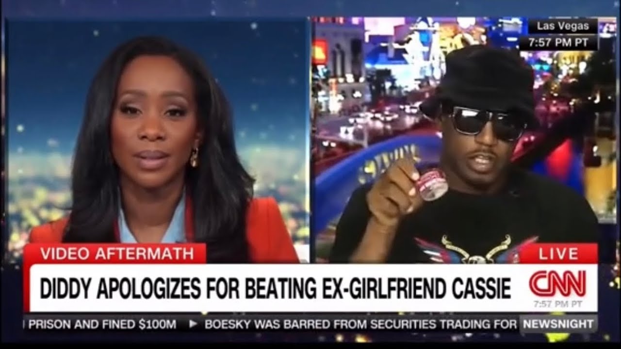 Cam&rsquo;Ron promoting his pink horsepower during CNN interview about Diddy