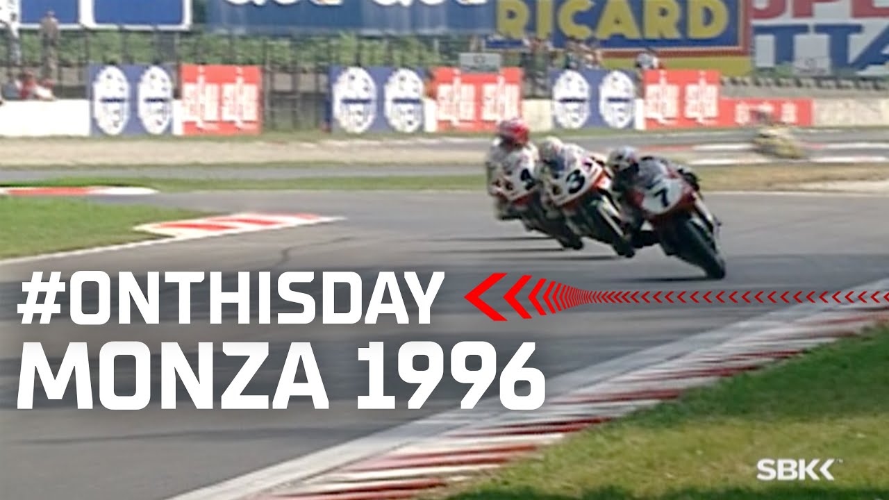Chili wins Race 2 on a RUN TO THE LINE at Monza in 1996 | #OnThisDay
