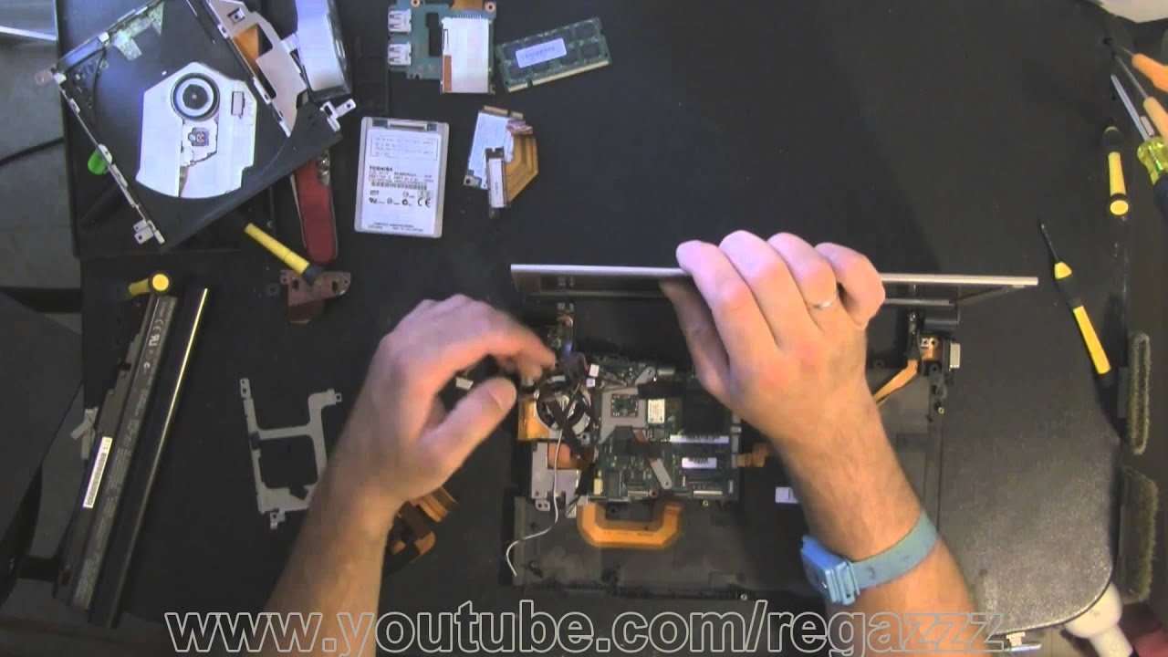 SONY VGN TZ11MN take apart, disassembly, disassemble, how-to video (nothing left) HD