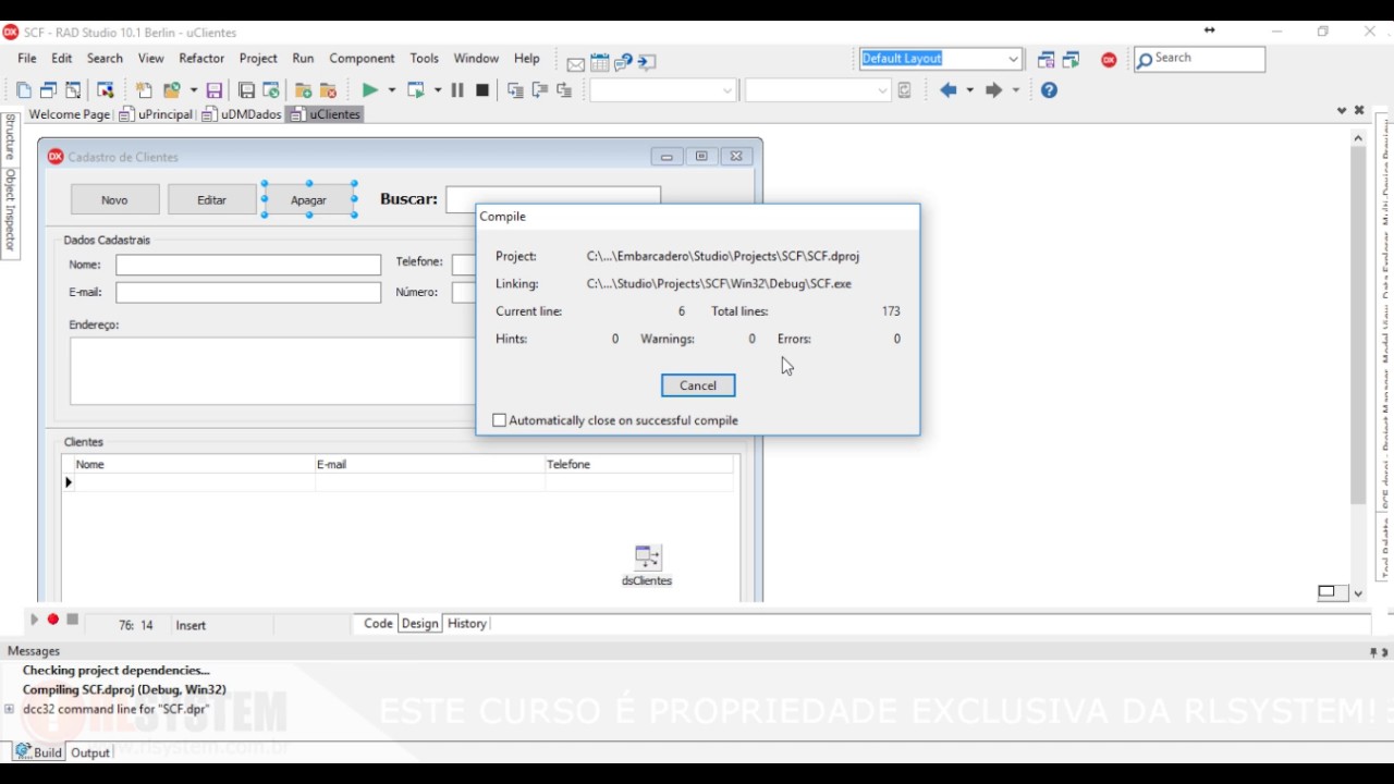 Curso de Delphi com Firebird Online - Contas a Pagar e Receber