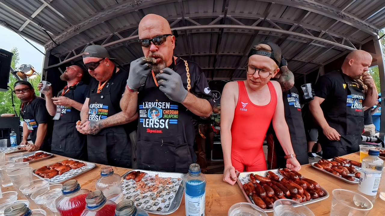 Sausage Eating Championship | Notorious B.O.B. vs The Competition | WORLD RECORD Feat. @jesseeats