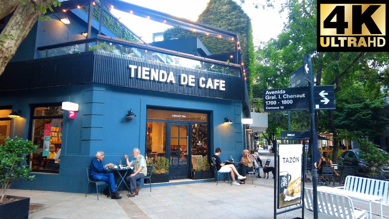 Las cañitas de Palermo en Buenos Aires, Argentina Virtual Walking Tour December 2023 [4K]