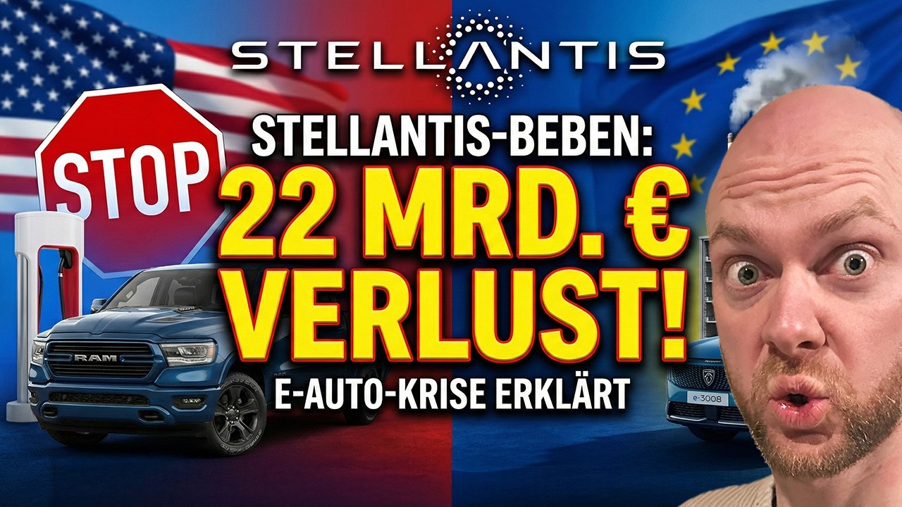 E-Auto-Panik: 25% Einbruch an der Börse und 22 Mrd. Abschreibungen bei Stellantis (Opel, Fiat & Co)