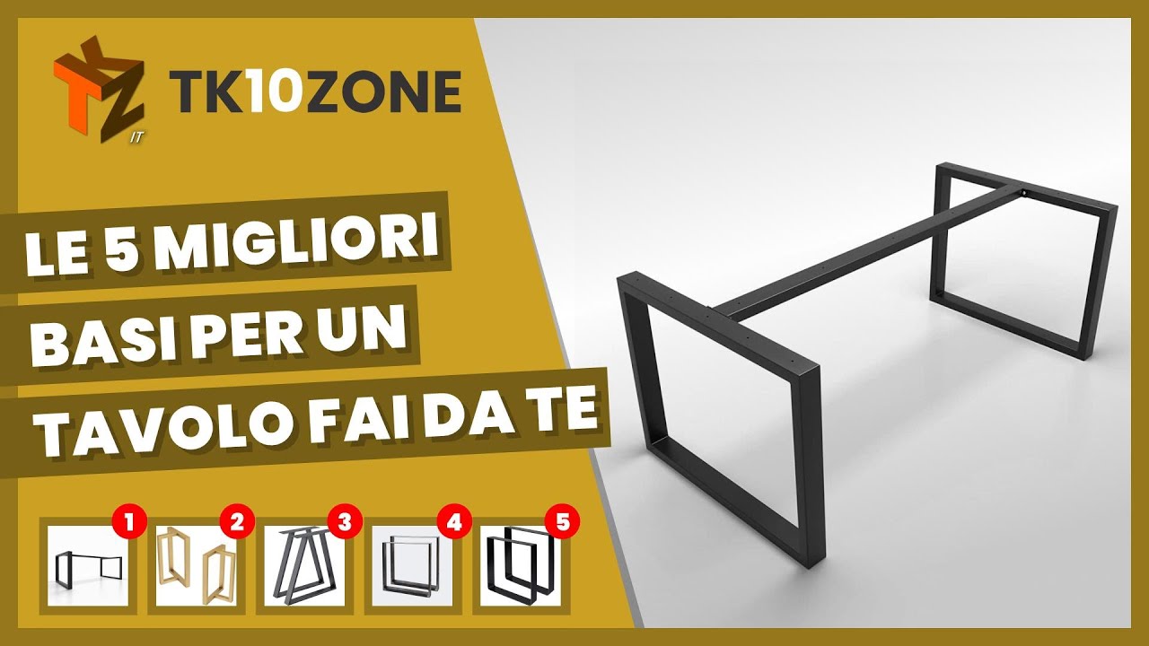 Le 5 migliori basi per un tavolo fai da te